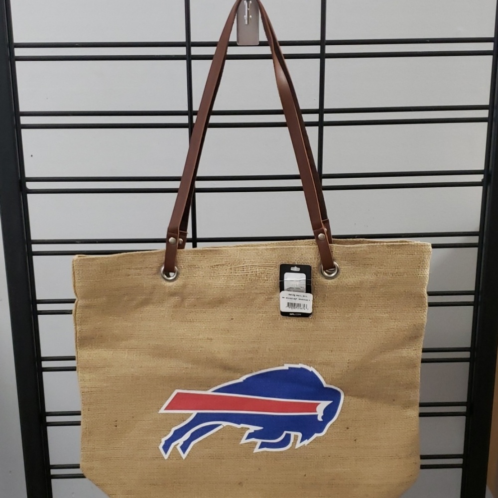 Buffalo Bills Burlap Purse